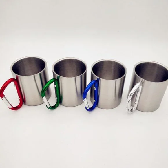 Gift 23-Piece Stainless Steel Bartender Kit & Camping Coffee Mug With BucklePack